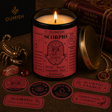 Scorpio Zodiac Scented Candle – Crowned Oud (Oud & Sandalwood)