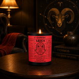 Aries Zodiac candle luxury lifestyle scene