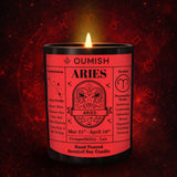 Aries Zodiac Scented Candle – Zesty Aura (Mango & Lime)