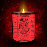 Aries Zodiac Scented Candle – Zesty Aura (Mango & Lime)