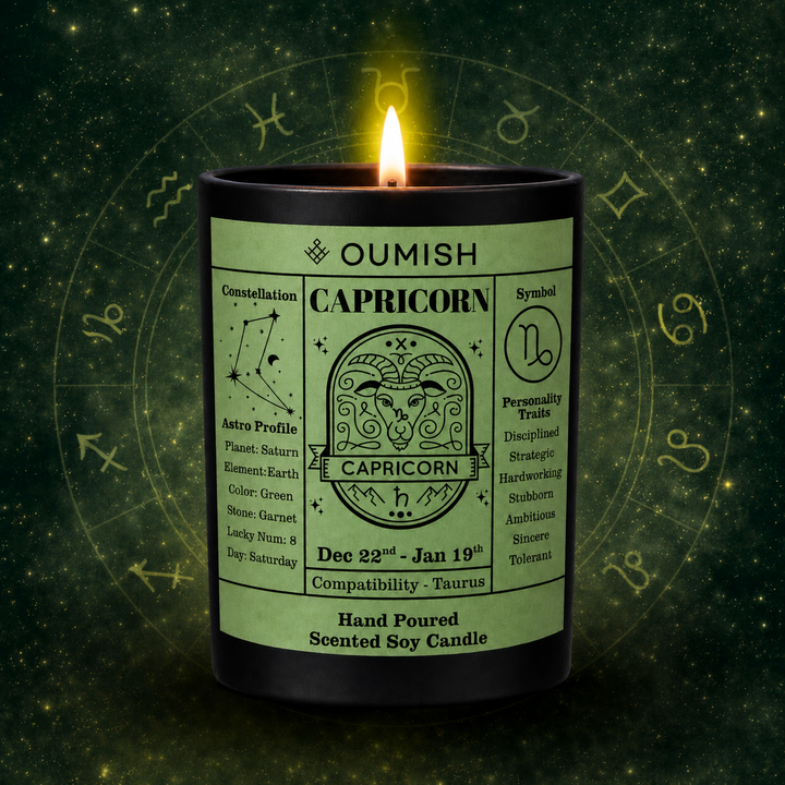 Capricorn Zodiac Candle – Midnight Espresso