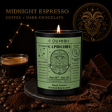Capricorn Midnight Espresso fragrance story, coffee and dark chocolate