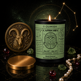 Capricorn Zodiac candle premium display