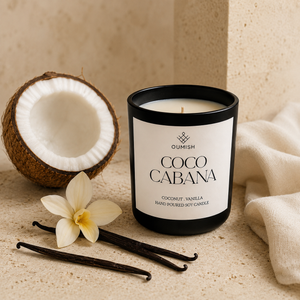 Coco Cabana candle with coconut, vanilla orchid and vanilla pods