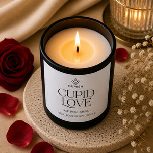 Cupid Love candle with red rose and musk