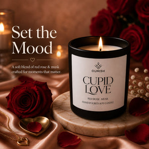 Cupid Love red rose and musk candle – Set the Mood