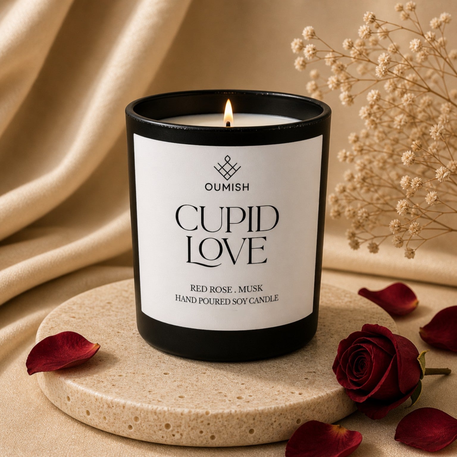 Cupid Love red rose and musk Signature Candle hero image