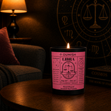 Libra Zodiac candle luxury lifestyle scene