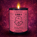 Libra Zodiac Scented Candle – Cupid Love (Rose & Musk)
