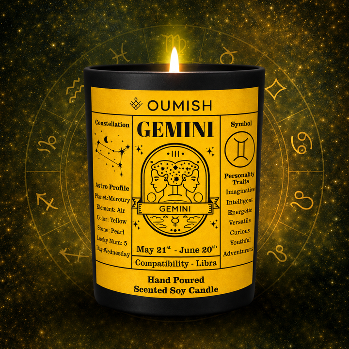 Gemini Zodiac Scented Candle – Sugar Cloud (Bubblegum & Ice Cream)