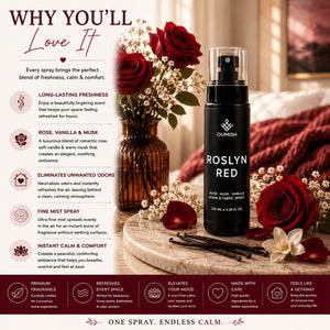 Why you'll love Roslyn Red rose, vanilla and musk Home & Fabric Spray by Oumish