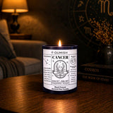 Cancer Zodiac Scented Candle – Mystic Pearl (Motia & White Rose)