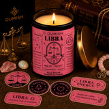 Libra Zodiac Scented Candle – Cupid Love (Rose & Musk)