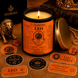 Leo Zodiac Scented Candle – Golden Hour (Bakhoor)