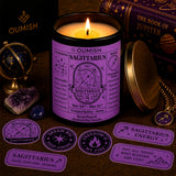 Sagittarius Zodiac Scented Candle – Coco Cabana (Coconut & Vanilla)