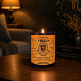 Virgo Zodiac Scented Candle – Verdant Veil (Apple Crème)