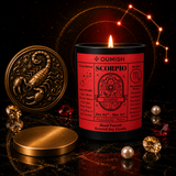 Scorpio Zodiac candle premium display