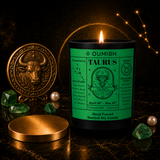 Taurus Zodiac candle premium display