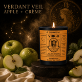 Virgo Verdant Veil fragrance story, apple and crème